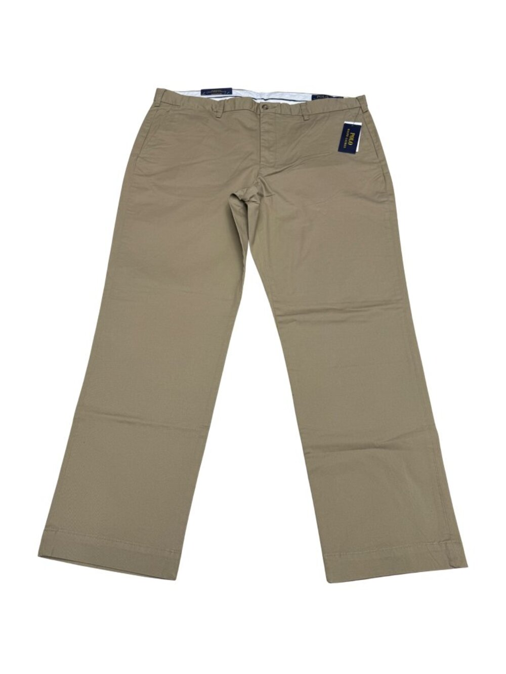 NWT $115 Polo Ralph Lauren Men's Stretch Straight Fit Pants In Khaki, Size 38/30